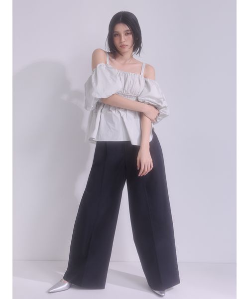 FRAY I.D フレイアイディー　パンツ FRAY I.D (フレイアイディー)ストレートスリットパンツ 21秋冬
