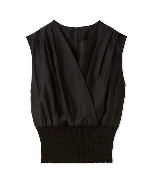 カシュクールウエストリブニット(ピンク) FRAY I.D - (新品)fray id カシュクールウエストリブニット