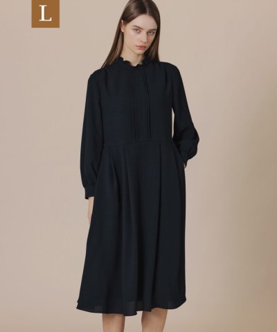 【L】ポリエステルジョーゼットワンピース