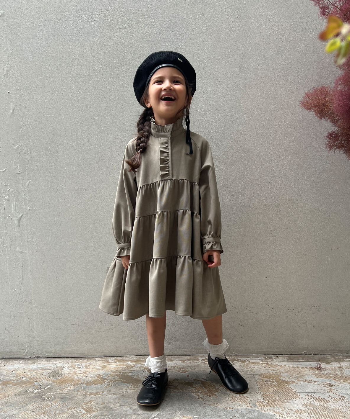 FITH フィス FITH Reflax Tiered Dress ベージュ 100cm FITH フィス FITH Reflax Tiered Dress ベージュ 100cm