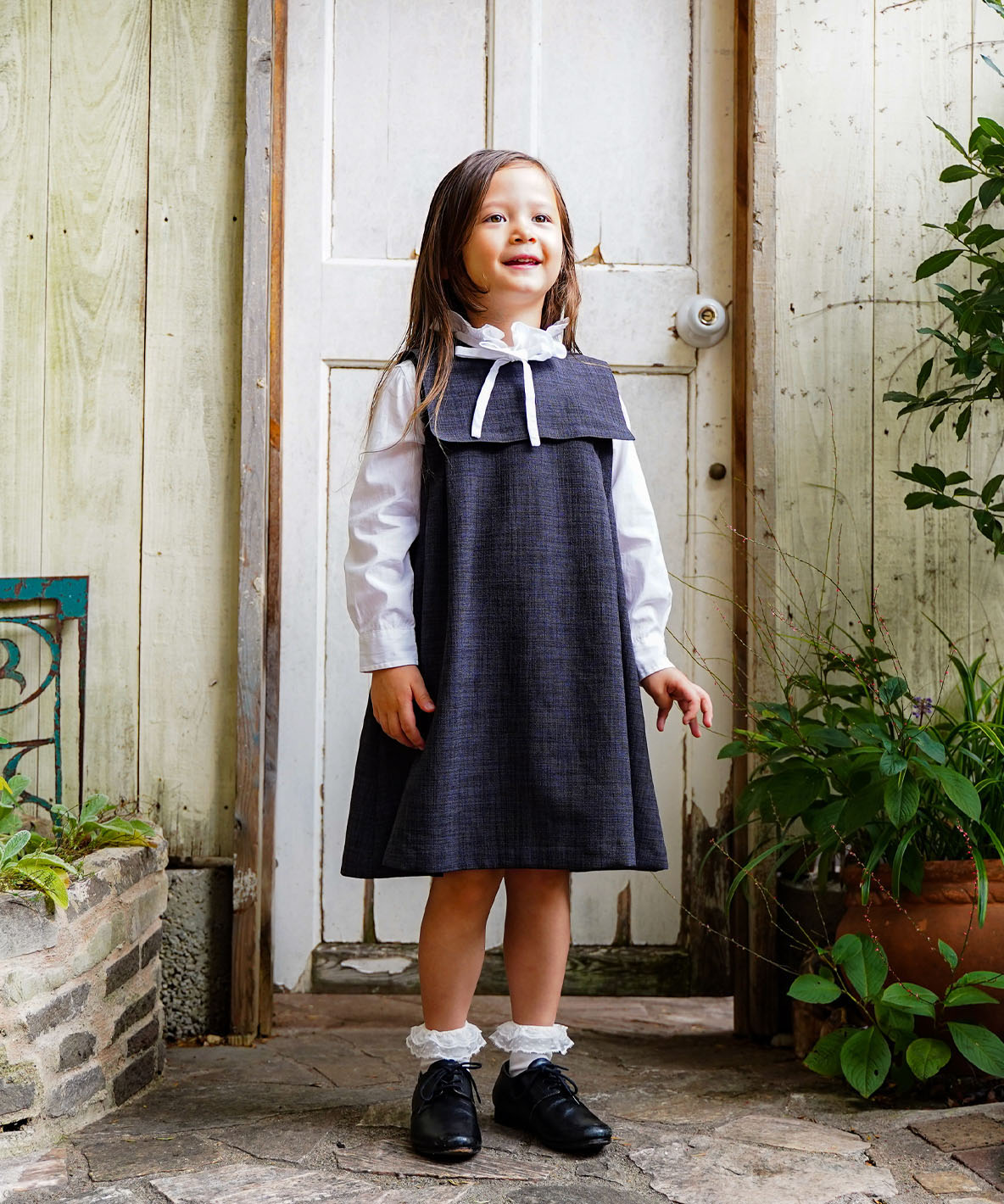 FITH フィス FITH Reflax Slab Oxford Cloth Dress グレー 130cm FITH フィス FITH Reflax Slab Oxford Cloth Dress グレー 130cm