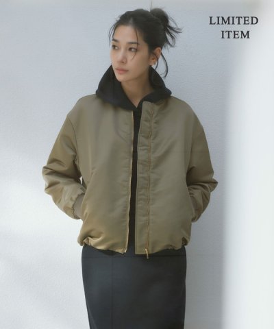【WEB限定】 ナイロンラスターサテン MA－1