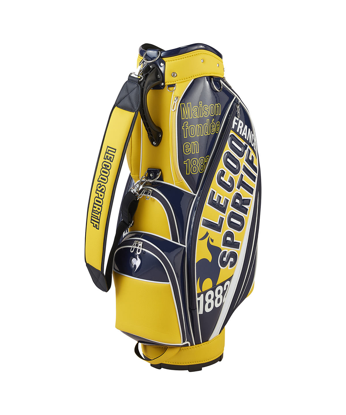 lecoqsportifgolf 【大径口/9.5型】ビッグロゴ キャディバッグ イエロー F lecoqsportifgolf 【大径口/9.5型】ビッグロゴ キャディバッグ イエロー F