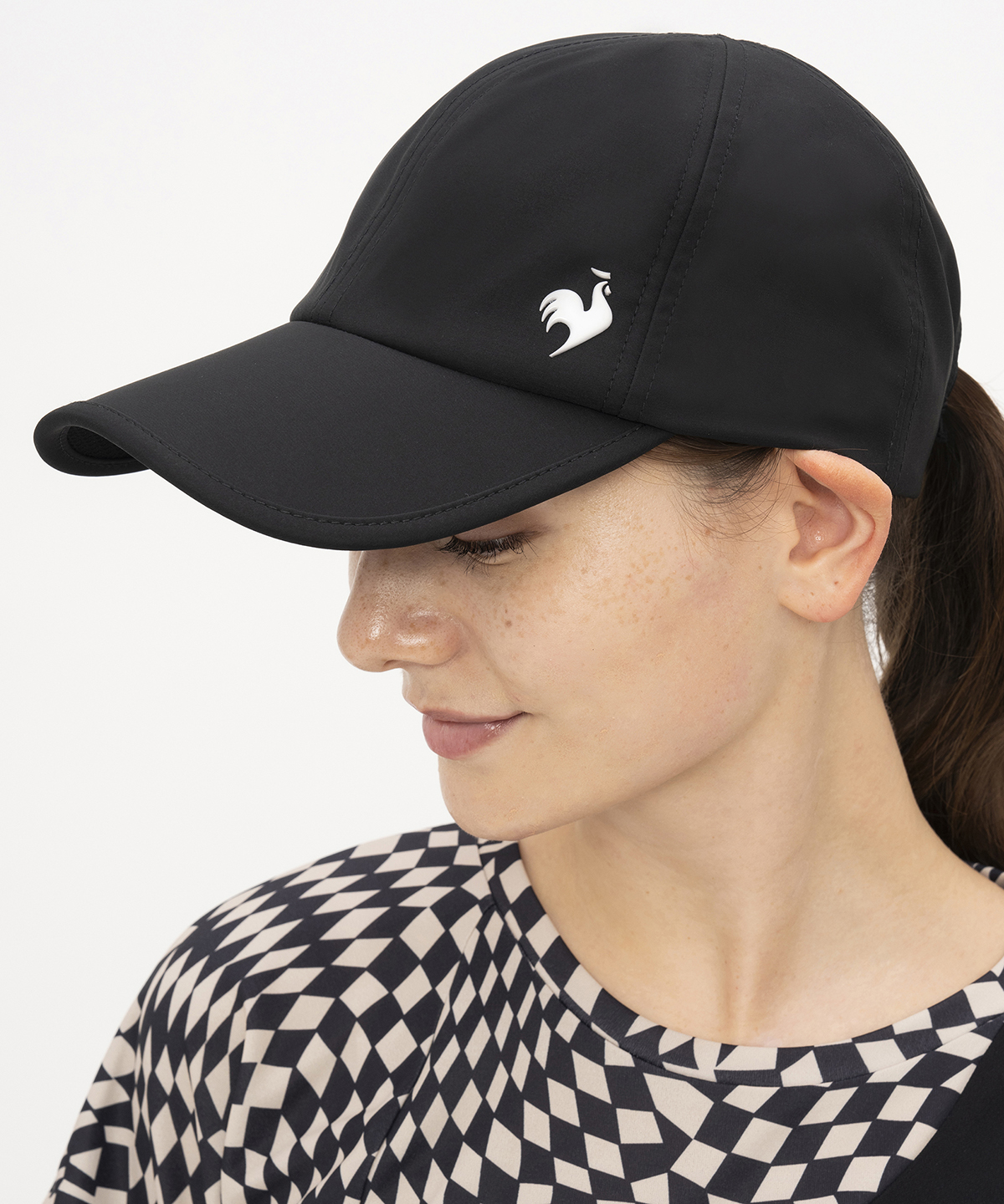 lecoqsportif(ings) ルコックスポルティフ le coq sportif FAN AIRキャップ ブラック F lecoqsportif(ings) ルコックスポルティフ le coq sportif FAN AIRキャップ ブラック F