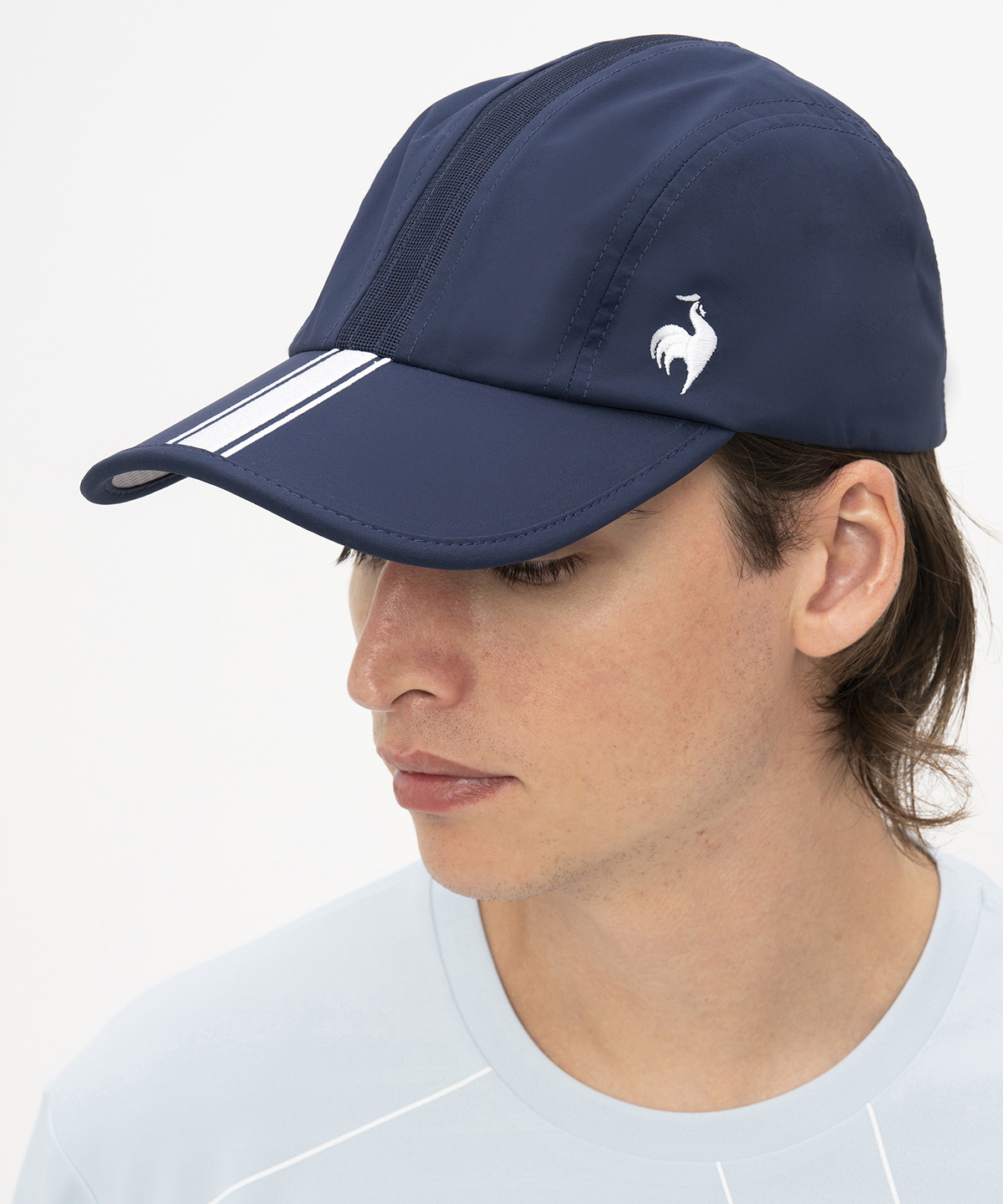 lecoqsportif(ings) ルコックスポルティフ le coq sportif FAN AIRキャップ ネイビー F lecoqsportif(ings) ルコックスポルティフ le coq sportif FAN AIRキャップ ネイビー F
