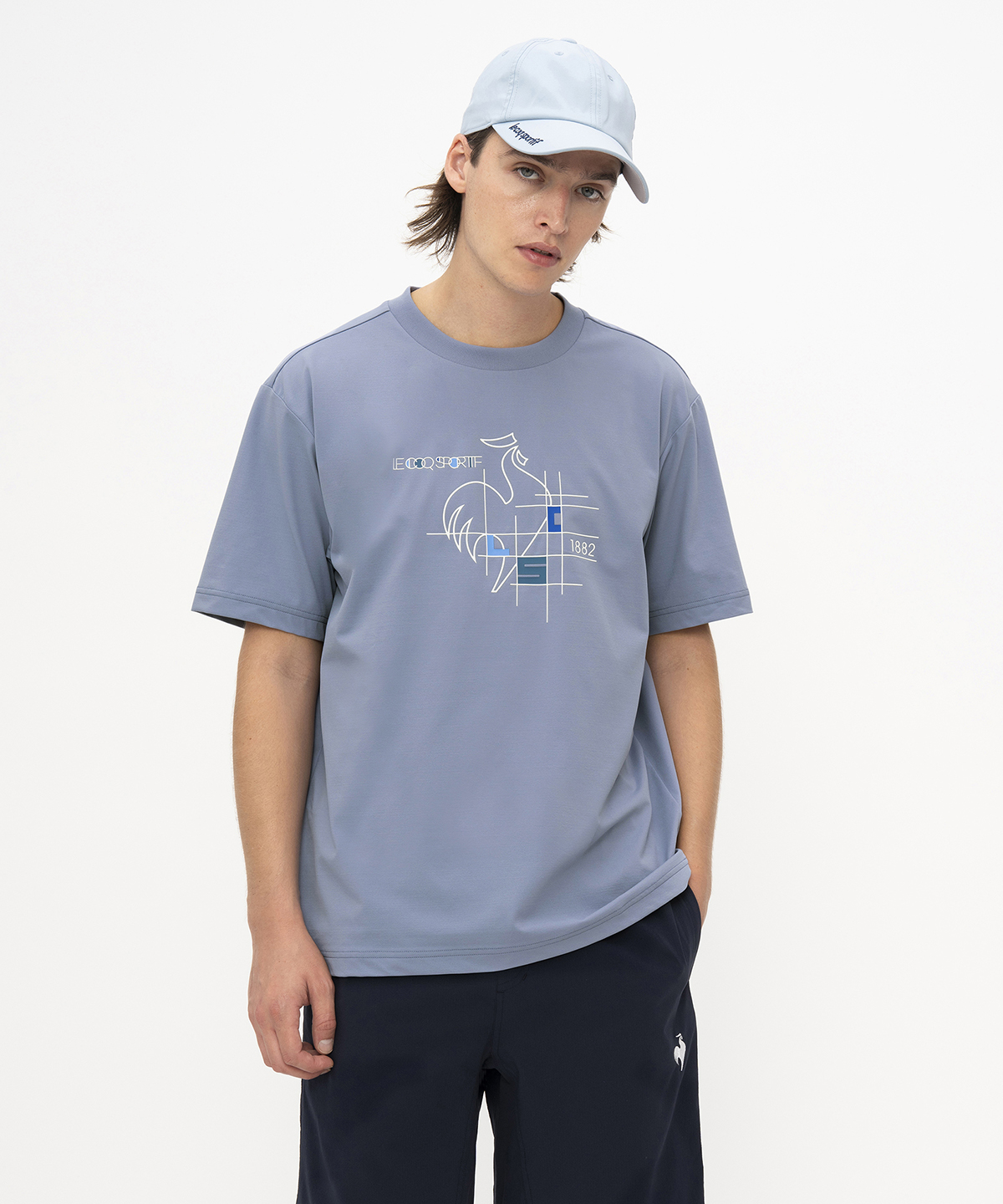 lecoqsportif(ings) ルコックスポルティフ le coq sportif ヘランカサンスクリーンNIR ブルー L