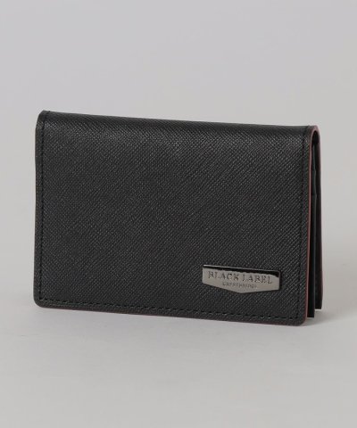 エンボスレザークレストブリッジチェックカードケース