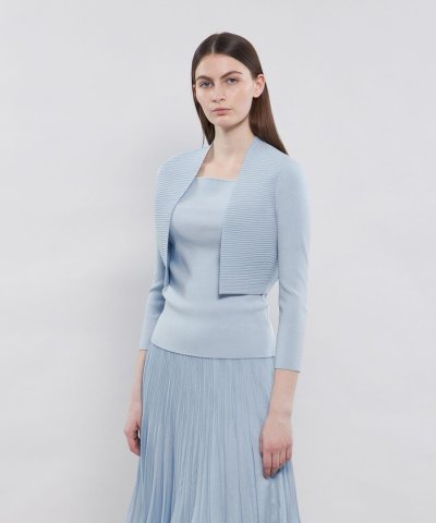 【2025年春夏モデル】キュプラベーシック ニットボレロ