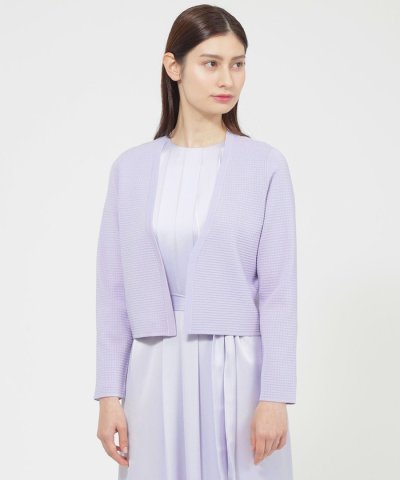 【ウォッシャブル】ドライレーヨンストレッチ　カーディガン