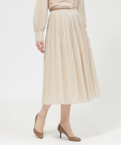 【Precious掲載】【ウォッシャブル】ボイルストレッチ　スカート