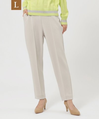 【L】【シーズンレスに活躍！】【マシンウォッシャブル】ダンボールニットピンタック