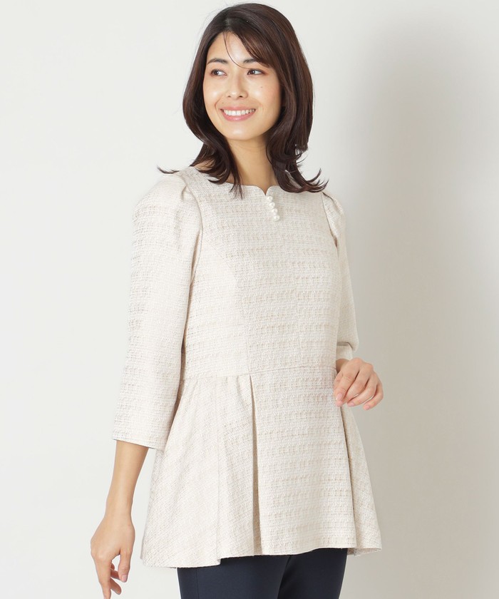 トゥービーシック♡今期完売パールブラウス 20,000～¥29,999｜シャツ・ブラウス｜TO BE CHIC(トゥー ビー