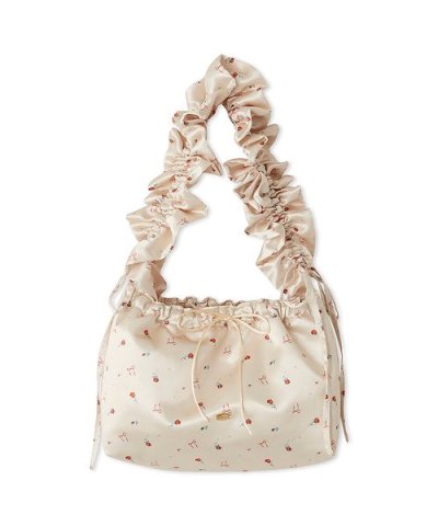 【LILY BROWN Lingerie】サテンバケットバッグ～プティ ローズ～