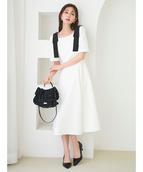 ショルダーリボンワンピース(デイリーワンピース)｜DRESS