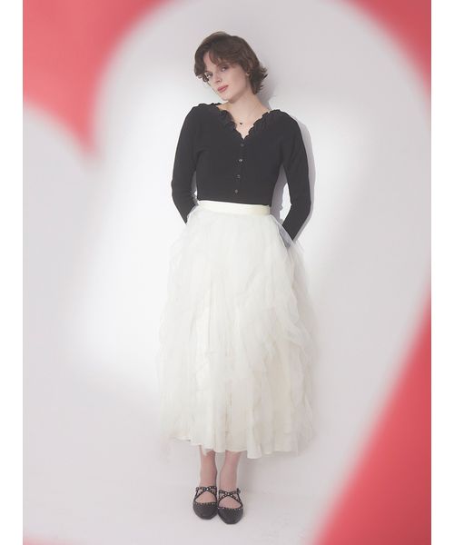 CELFORD セルフォード チュールナロースカート ivr チュールナロースカート(SKIRT（スカート）)｜CELFORD（セル