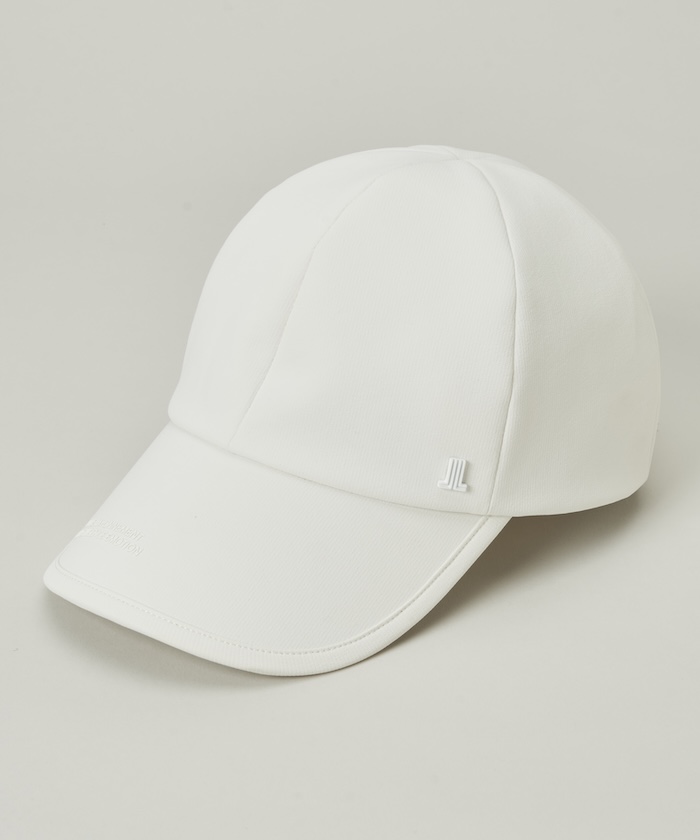 LANVINSPORT ロゴプリントリボン付きキャップ【UV】 ホワイト F LANVINSPORT ロゴプリントリボン付きキャップ【UV】 ホワイト F