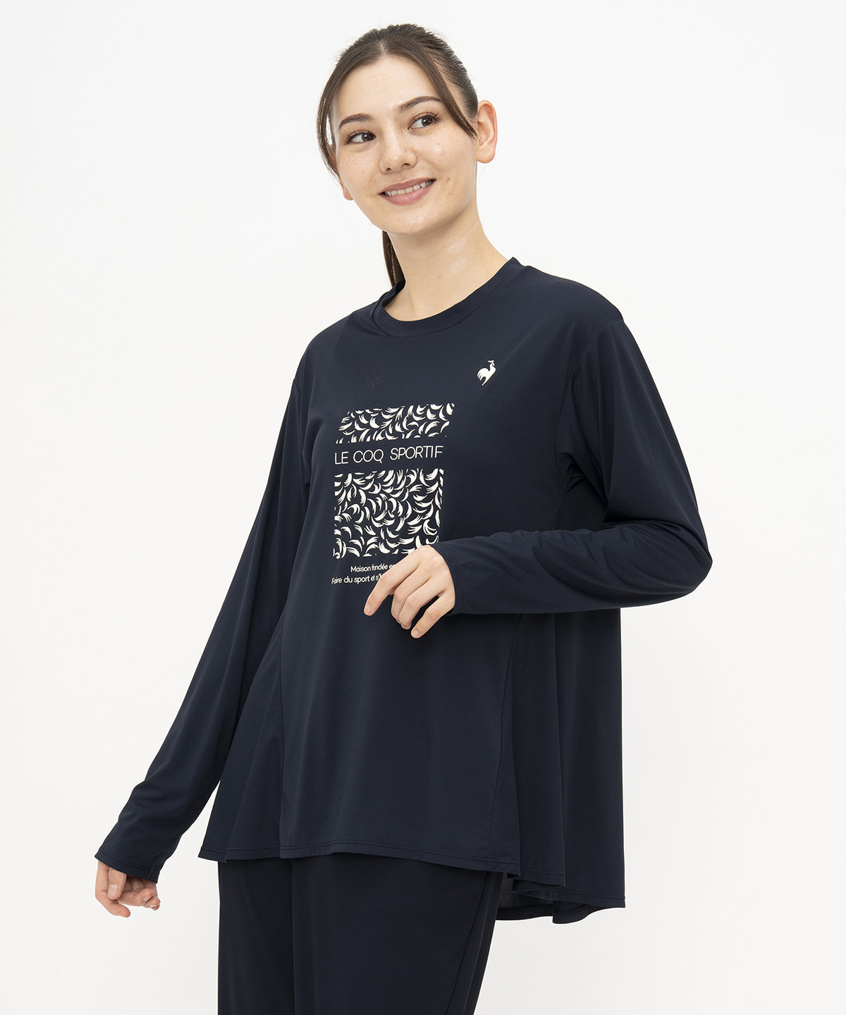 lecoqsportif(ings) ルコックスポルティフ le coq sportif サンスクリーンNIR長袖Tシ ネイビー S lecoqsportif(ings) ルコックスポルティフ le coq sportif サンスクリーンNIR長袖Tシ ネイビー S