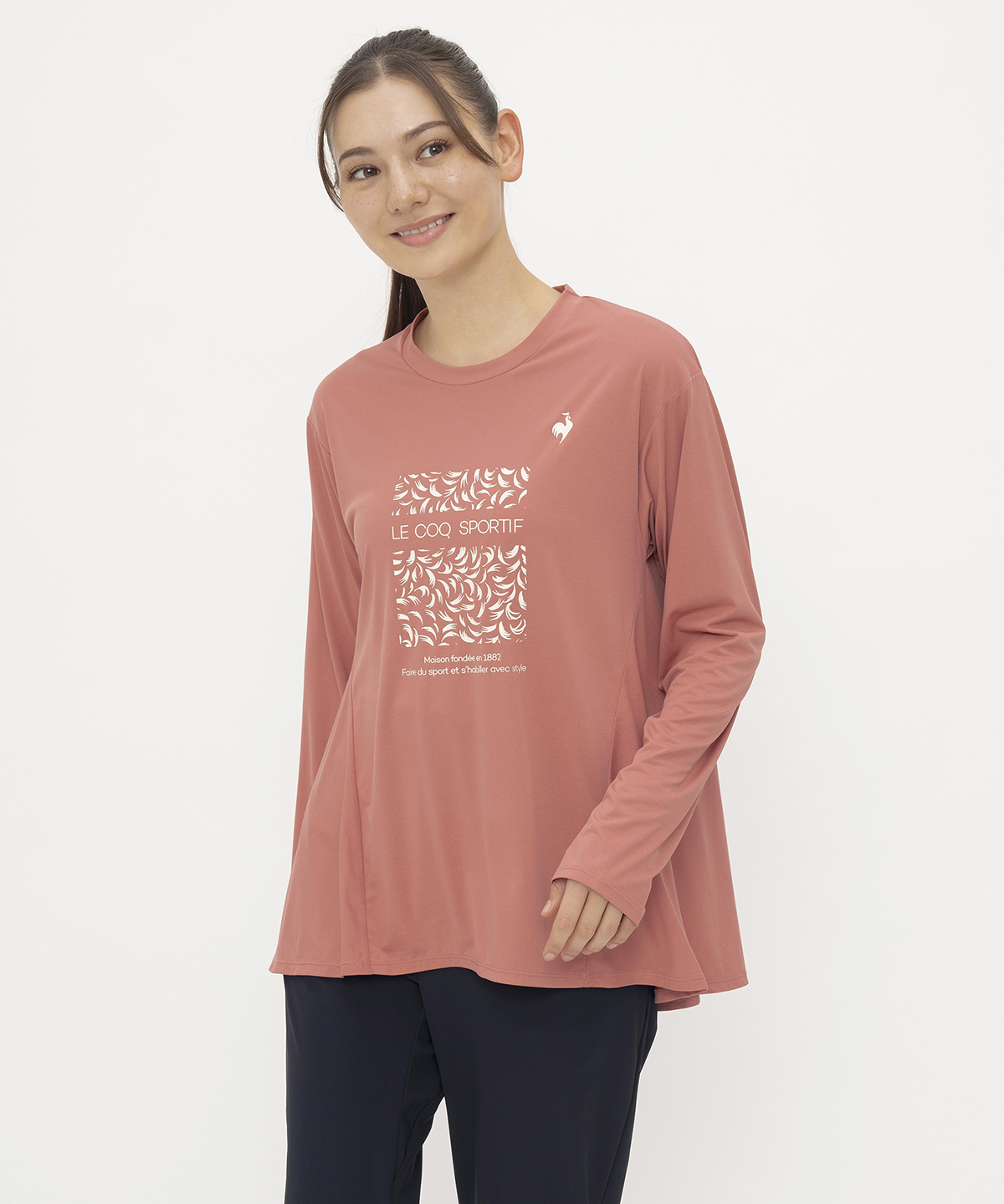 lecoqsportif(ings) ルコックスポルティフ le coq sportif サンスクリーンNIR長袖Tシ ピンク M lecoqsportif(ings) ルコックスポルティフ le coq sportif サンスクリーンNIR長袖Tシ ピンク M