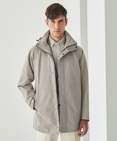 NEW/ダウンライナー装着可【仕事で着れる】コットンポリエステル スプリングブル