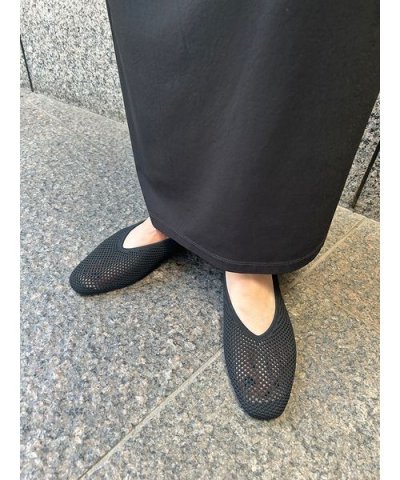 eco ウォッシャブルニットフラットシューズ