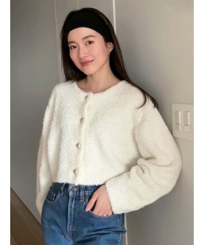 リボンヤーンニットジャケット