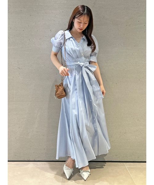 ちいです！スナイデル　カシュクールシャツワンピース 00サイズ/WEB限定カラーあり】カシュクールシャツワンピース