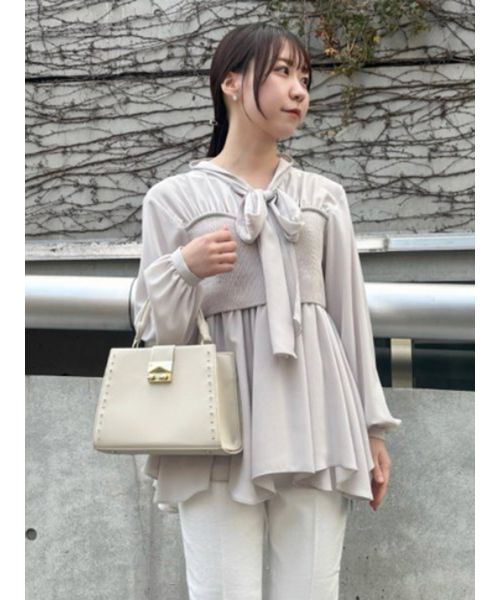 百貨店内セレクトショップ購入ニットドッキングブラウス