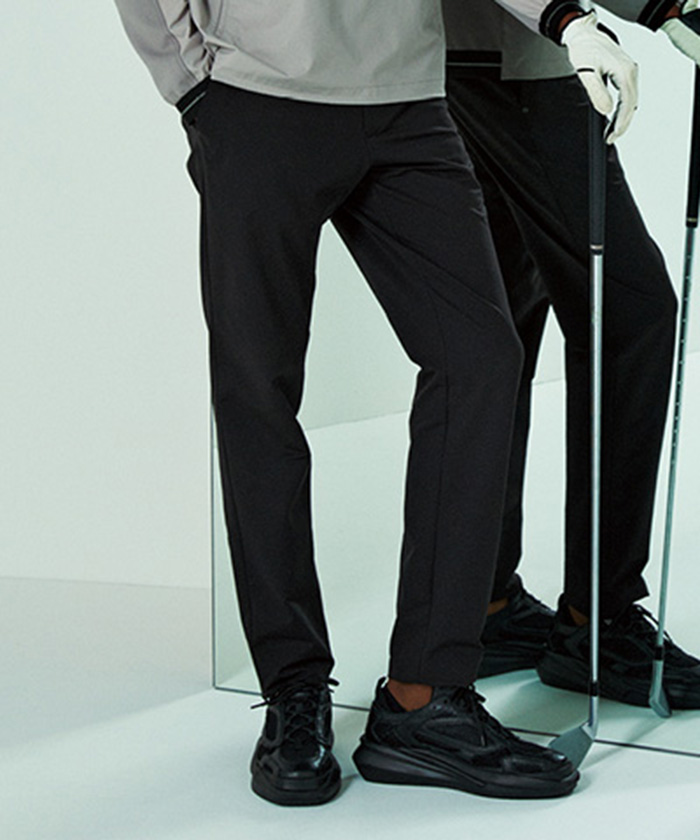 LANVINSPORT ランバン スポール LANVIN SPORT ロングパンツ【吸汗/ストレッチ】 ブラック 85 LANVINSPORT ランバン スポール LANVIN SPORT ロングパンツ【吸汗/ストレッチ】 ブラック 85