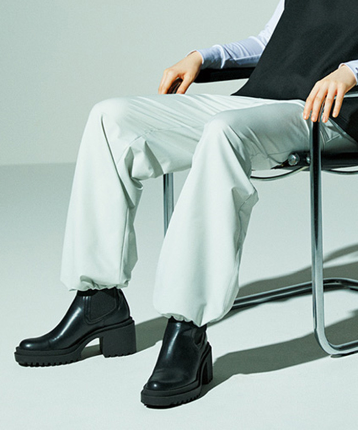 LANVINSPORT ランバン スポール LANVIN SPORT ワイドロングパンツ【ストレッチ/吸 グレー 40 LANVINSPORT ランバン スポール LANVIN SPORT ワイドロングパンツ【ストレッチ/吸 グレー 40