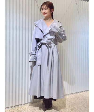 【00サイズあり】Sustainableレイヤードグロストレンチ