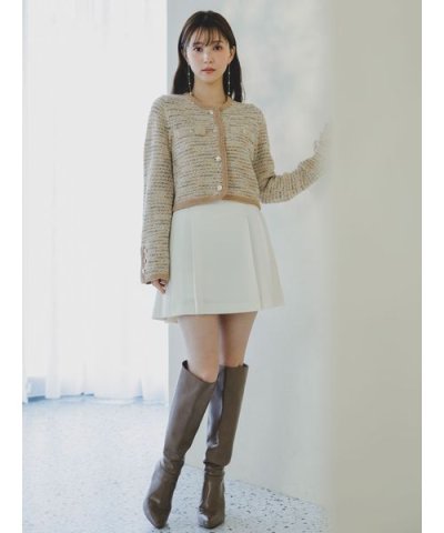 プリーツミニスカショーパン