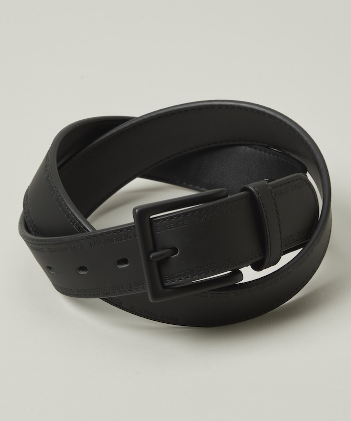 LANVINSPORT ランバン スポール LANVIN SPORT 型押しデザインベルト【サイズ調整可 ブラック F LANVINSPORT ランバン スポール LANVIN SPORT 型押しデザインベルト【サイズ調整可 ブラック F
