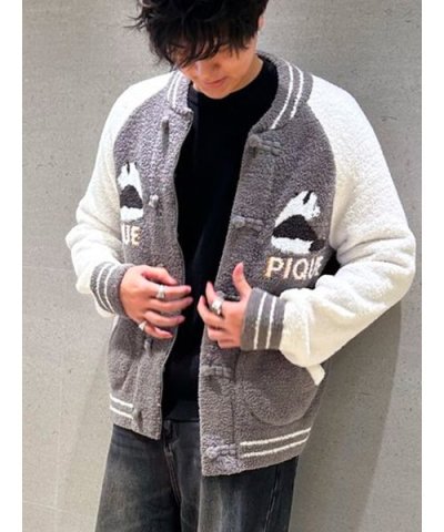 【HOMME】パウダーパンダジャガードブルゾン