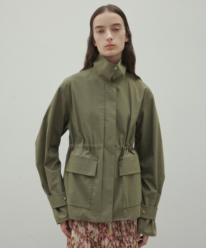 BEIGE 【Precious 4月号掲載】IBERIS / スタンドカラーブルゾン KHAKI 4 BEIGE 【Precious 4月号掲載】IBERIS / スタンドカラーブルゾン KHAKI 4