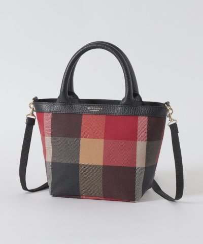 クレストブリッジチェックPVCミニトート