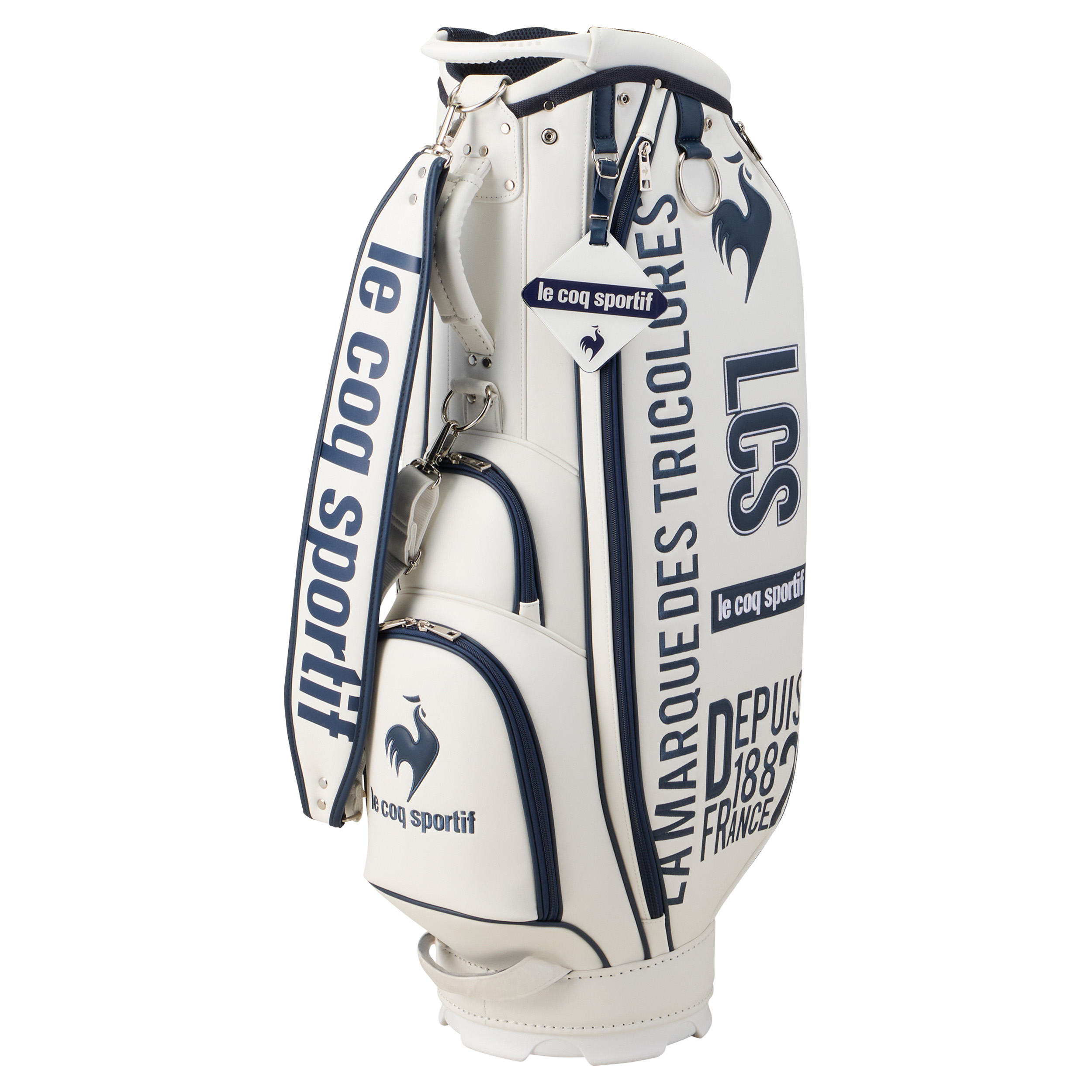 le coq sportif ゴルフバッグ esprit de golf le coq sportif キャディバッグ ゴルフバッグ ブラック/レッド