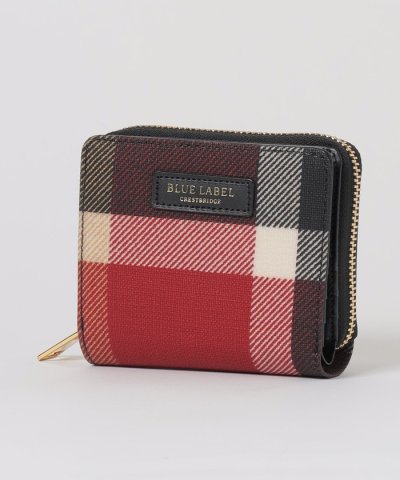 クレストブリッジチェックPVC二つ折り財布