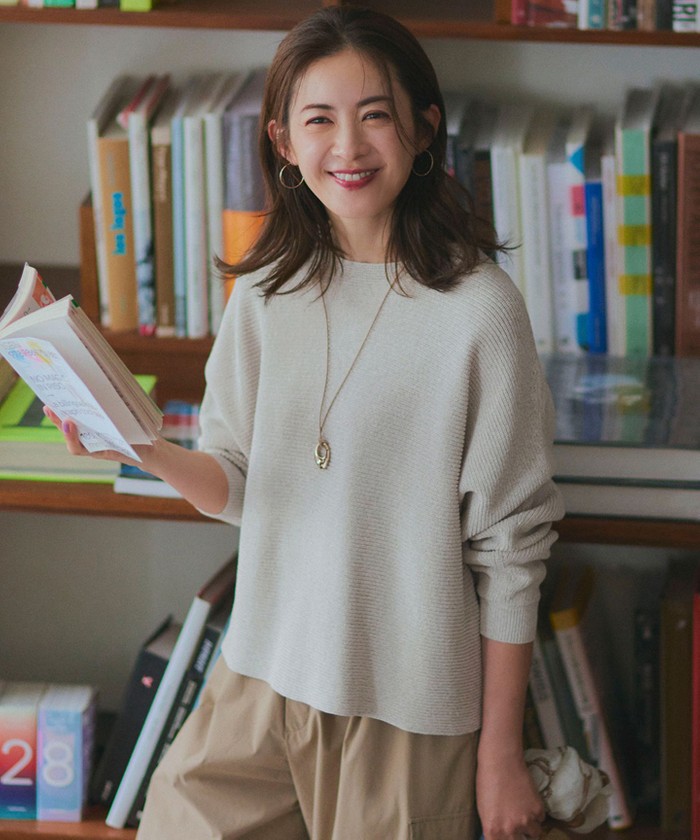 23区 ニジュウサンク  長袖ニット 未使用品 大きいサイズ:44 KRWWSW0559 ベージュ アルパカ レディース  トップス 滝沢眞規子着用 楽天市場】アルパカ（ブランド23区）（レディースファッション