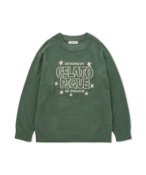 【HOMME】ベビモコキャットジャガードジャケット　ダークグレー　M HOMME】エアモコピケロゴジャガードプルオーバー(507857902