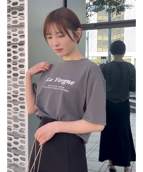 SNIDEL - herlipto トップス　グレー　専用 グレー系｜カットソー・Tシャツ｜SNIDEL(スナイデル)｜阪急