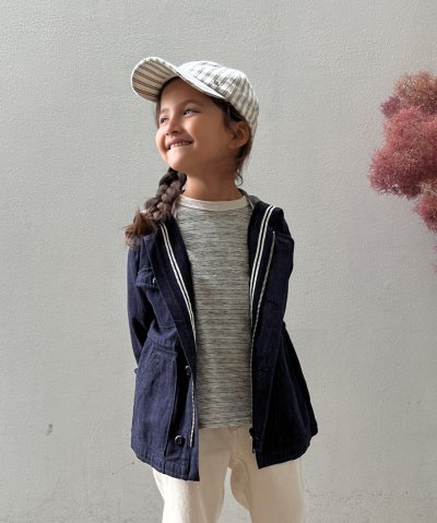 フィス FITH Cotton Hemp Denim Marine Blouso