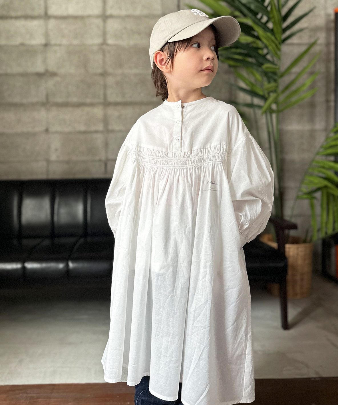 GROOVYCOLORS グルーヴィーカラーズ GROOVY COLORS Loan Gathered D ホワイト 100cm GROOVYCOLORS グルーヴィーカラーズ GROOVY COLORS Loan Gathered D ホワイト 100cm