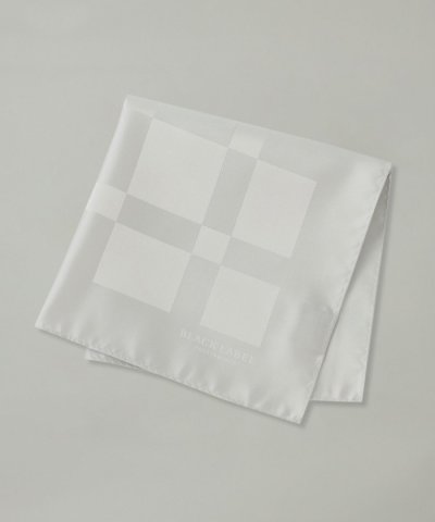 ジャカードクレストブリッジチェックチーフ