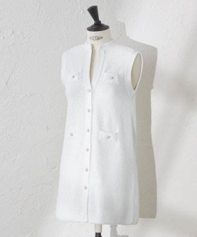 【ATELIER COLLECTION】ブークレージャカードニットロングジレ