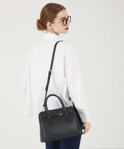 Belte/レザーベルテッド2WAYトート