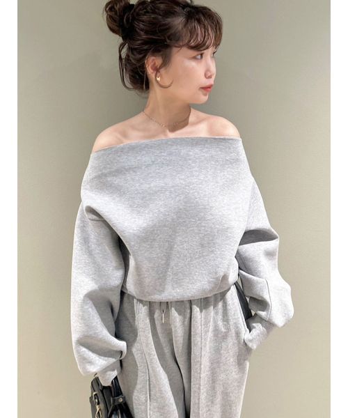 rinko【新品】ボンディングオフショルスウェット ボンディングオフショルスウェット(507864460)｜阪急百貨店公式