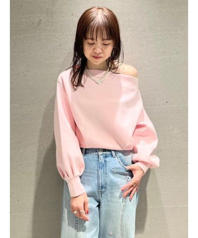ボンディングオフショルスウェット