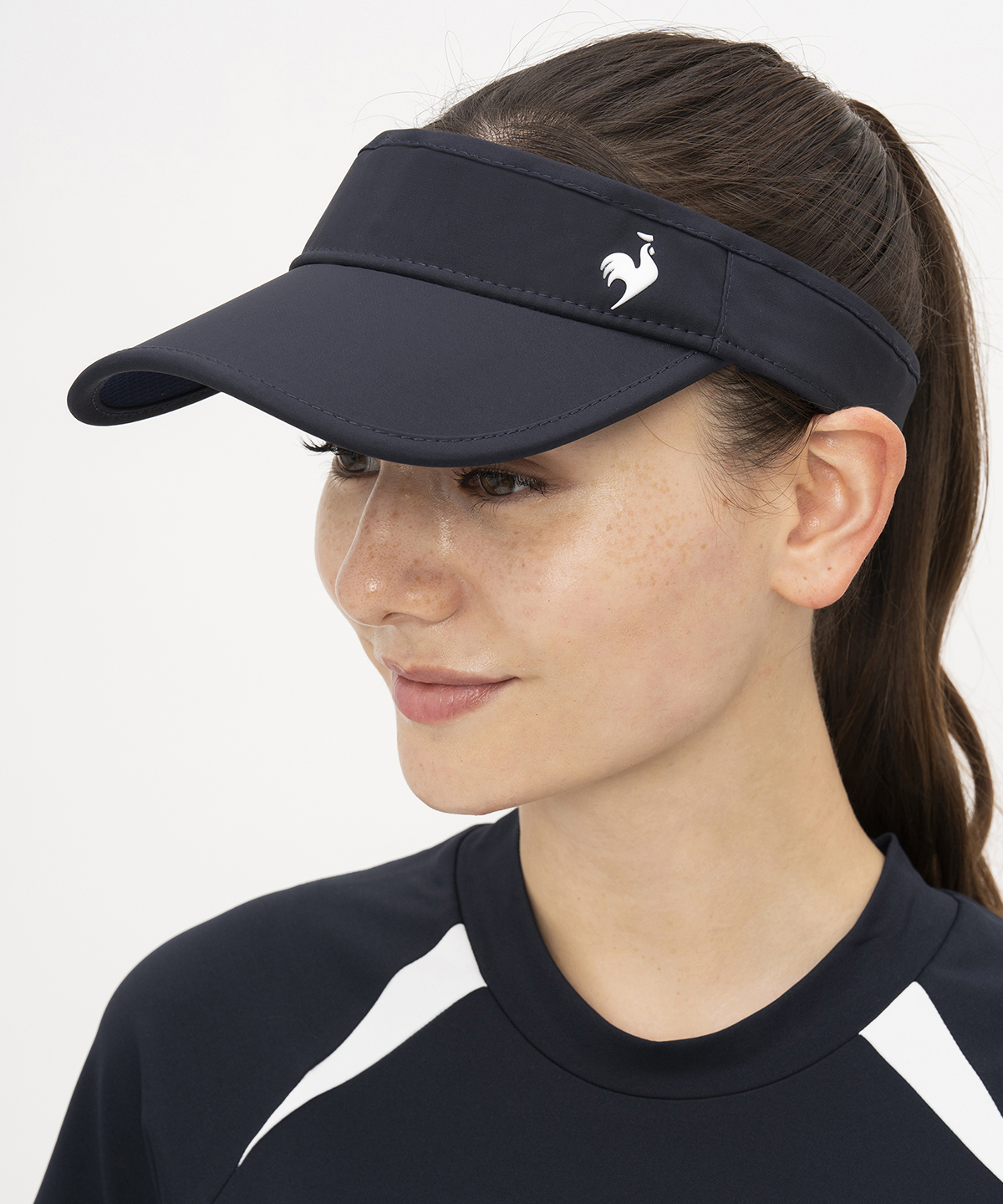 lecoqsportif(ings) ルコックスポルティフ le coq sportif FAN AIRサンバイザー ネイビー F lecoqsportif(ings) ルコックスポルティフ le coq sportif FAN AIRサンバイザー ネイビー F