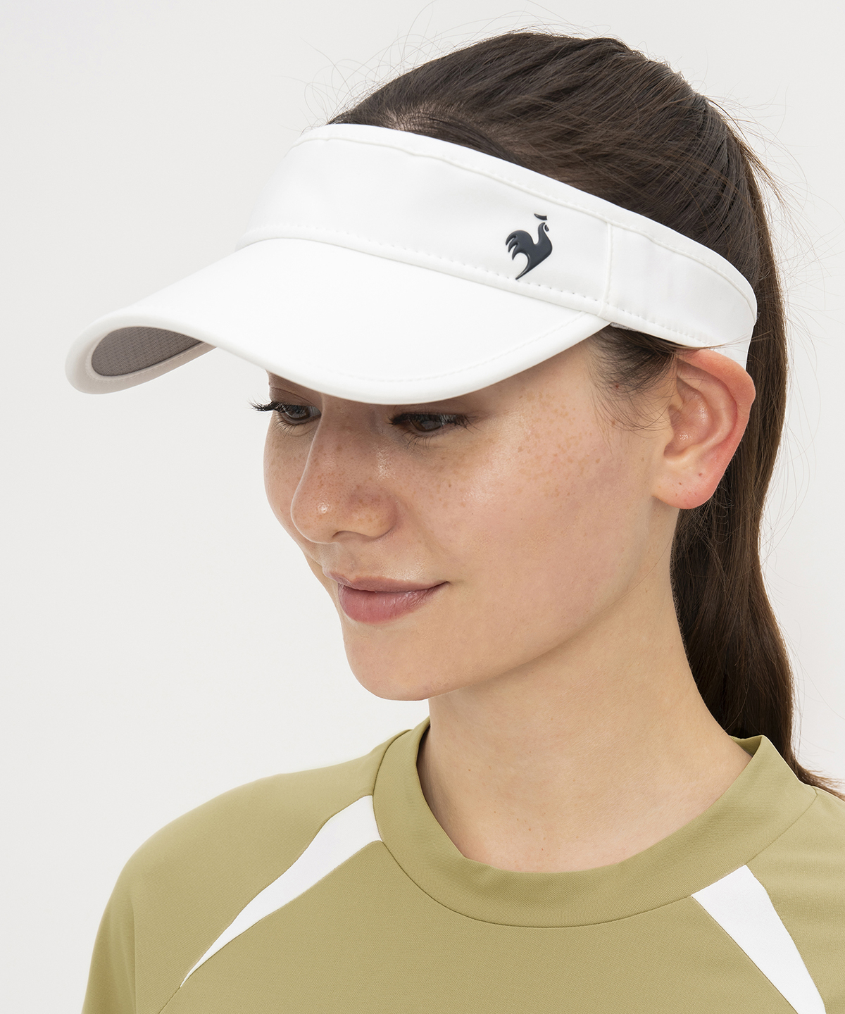 lecoqsportif(ings) ルコックスポルティフ le coq sportif FAN AIRサンバイザー ホワイト F lecoqsportif(ings) ルコックスポルティフ le coq sportif FAN AIRサンバイザー ホワイト F