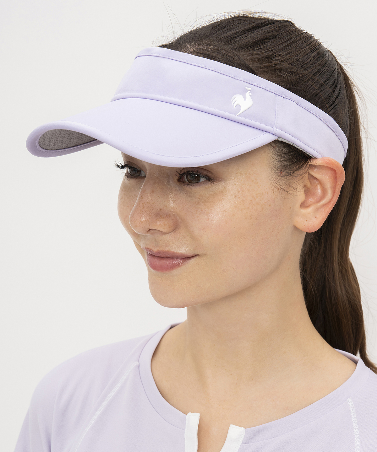 lecoqsportif(ings) ルコックスポルティフ le coq sportif FAN AIRサンバイザー パープル F lecoqsportif(ings) ルコックスポルティフ le coq sportif FAN AIRサンバイザー パープル F